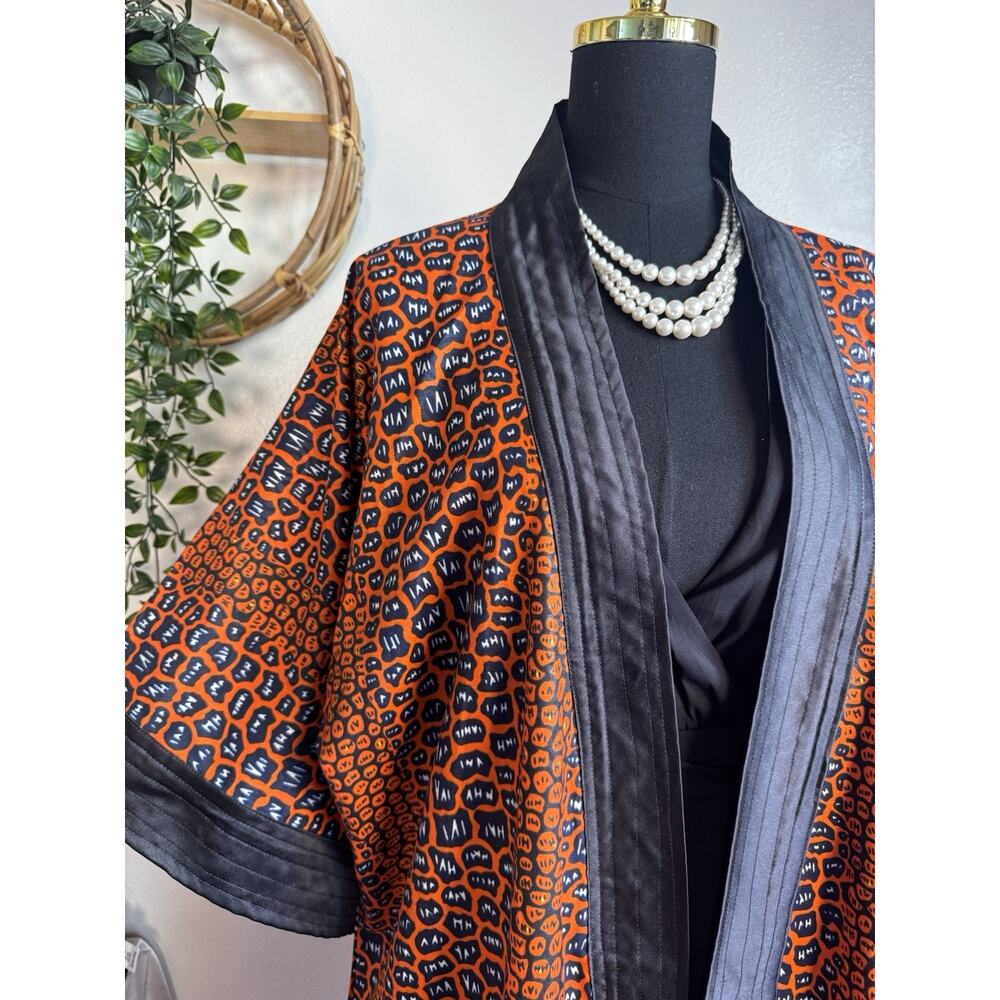African Print Kimono Style Duster Bold Statement Piece | Boho Vibe | Ungendered - Picture 7 of 16